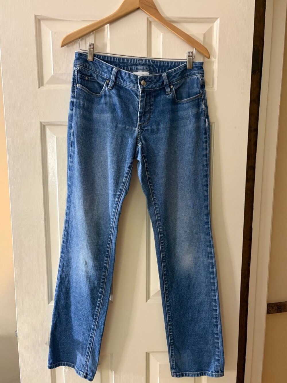 Banana Republic Urban Straight Leg Jeans Women's Size 4 Medium Wash Stretch Deni
